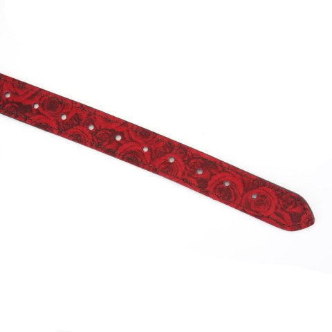 Liebe Seele Kinbaku Ukiyoe Bal Gag with Red Rosy Leather Straps