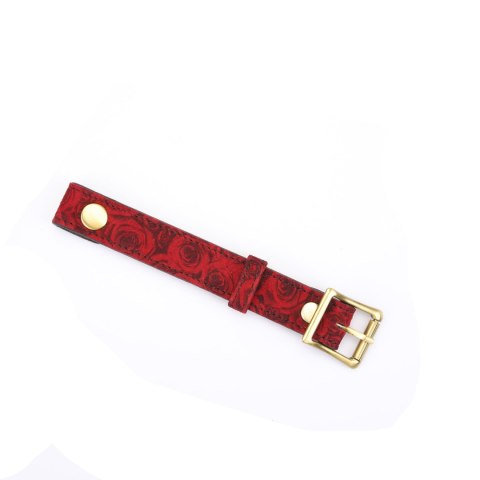 Liebe Seele Kinbaku Ukiyoe Bal Gag with Red Rosy Leather Straps