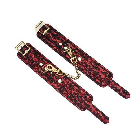 Liebe Seele kajdanki Victorian Garden Lace and Velvet Ankle Cuffs Liebe Seele kajdanki Victorian Garden Lace and Velvet Ankle Cuffs