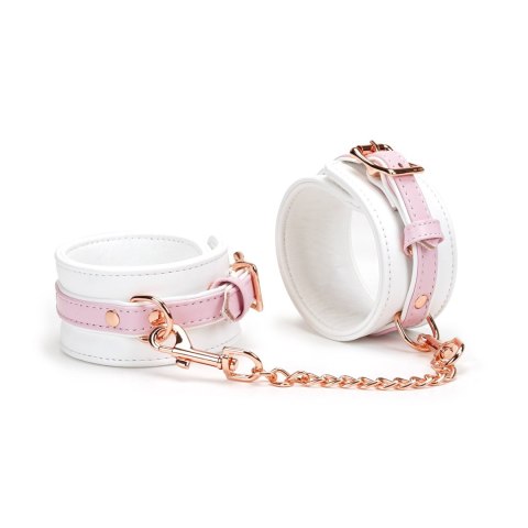 Liebe Seele kajdanki White & Pink Fairy Goat Leather Ankle Cuffs Liebe Seele kajdanki White & Pink Fairy Goat Leather Ankle Cuffs