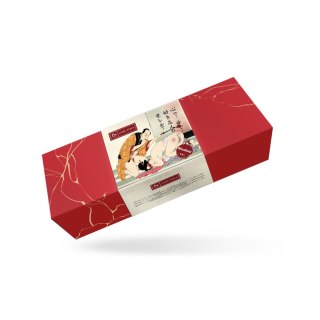 Liebe Seele maska Kinbaku Ukiyoe Red Rosy Lamb Leather Blindfold