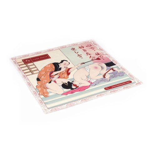Liebe Seele maska Kinbaku Ukiyoe Red Rosy Lamb Leather Blindfold
