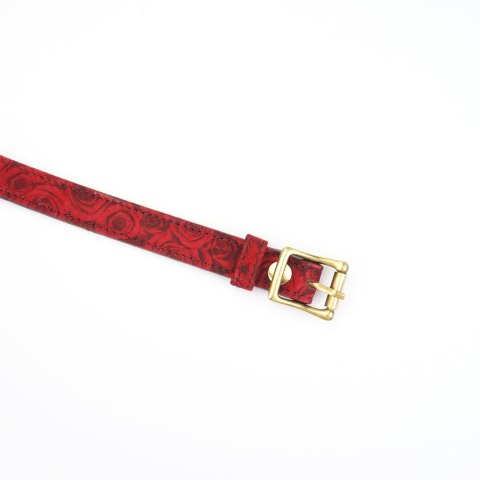 Liebe Seele maska Kinbaku Ukiyoe Red Rosy Lamb Leather Blindfold