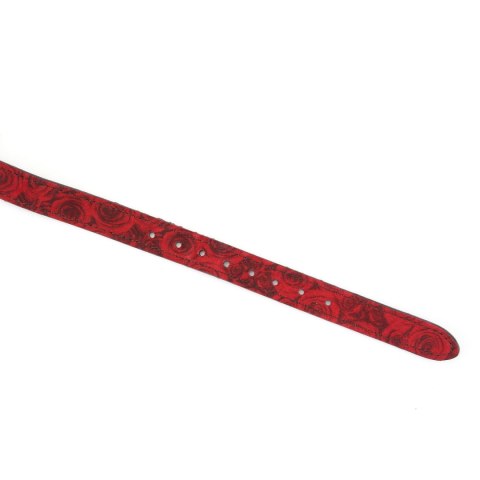 Liebe Seele maska Kinbaku Ukiyoe Red Rosy Lamb Leather Blindfold