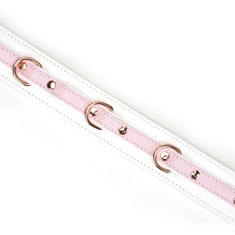 Liebe Seele obróżka White & Pink Fairy Goat Leather Collar Liebe Seele obróżka White & Pink Fairy Goat Leather Collar