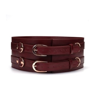 Liebe Seele pas do krępowania Wine Red Waist Cuff L Size