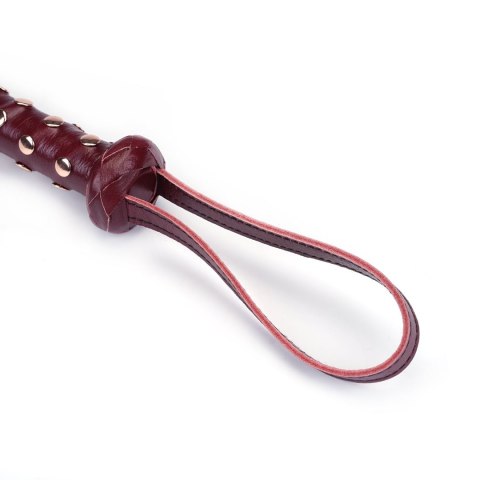 Liebe Seele pejcz Wine Red Deluxe Cow Leather Heavy Flogger Liebe Seele pejcz Wine Red Deluxe Cow Leather Heavy Flogger
