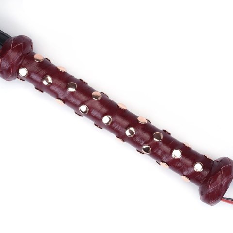 Liebe Seele pejcz Wine Red Deluxe Cow Leather Heavy Flogger Liebe Seele pejcz Wine Red Deluxe Cow Leather Heavy Flogger
