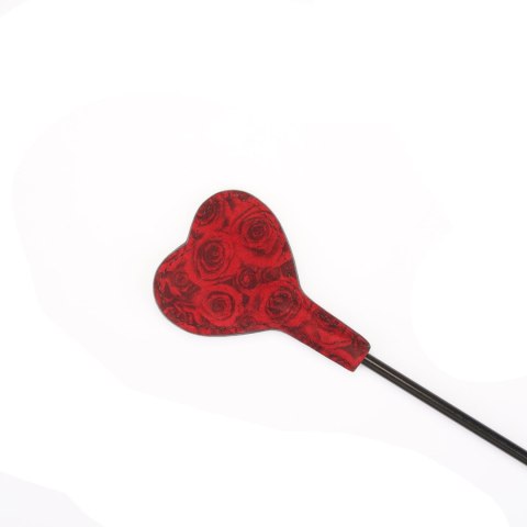 Liebe Seele szpicruta Kinbaku Ukiyoe Red Rosy Leather Mini Crop