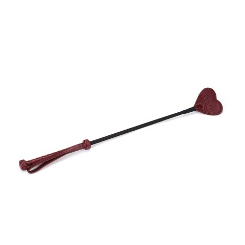 Liebe Seele szpicruta Wine Red Rding Crop with Heart-Shape Tip Liebe Seele szpicruta Wine Red Rding Crop with Heart-Shape Tip