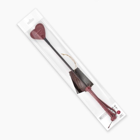 Liebe Seele szpicruta Wine Red Rding Crop with Heart-Shape Tip Liebe Seele szpicruta Wine Red Rding Crop with Heart-Shape Tip