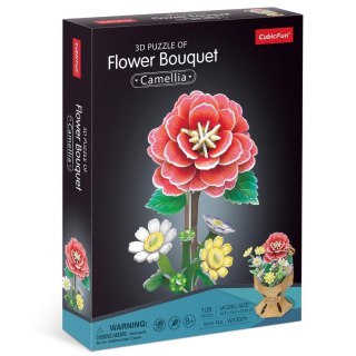 Puzzle 3D Bukiet kwiatów Kamelie