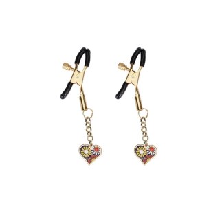 Liebe Seele klamerki na sutki Gold Nipple Clamps