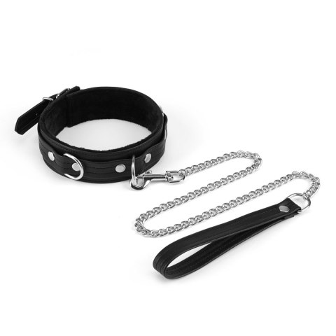 Liebe Seele obróżka ze smyczą Black Bond Collar with Leash Liebe Seele obróżka ze smyczą Black Bond Collar with Leash