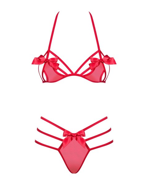 Obsessive czerwony komplet bielizny Giftella S/M Obsessive czerwony komplet bielizny Giftella S/M