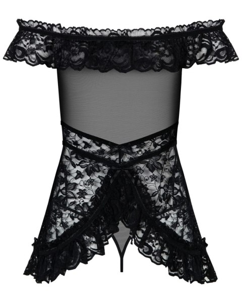 Flores babydoll czarna S/M