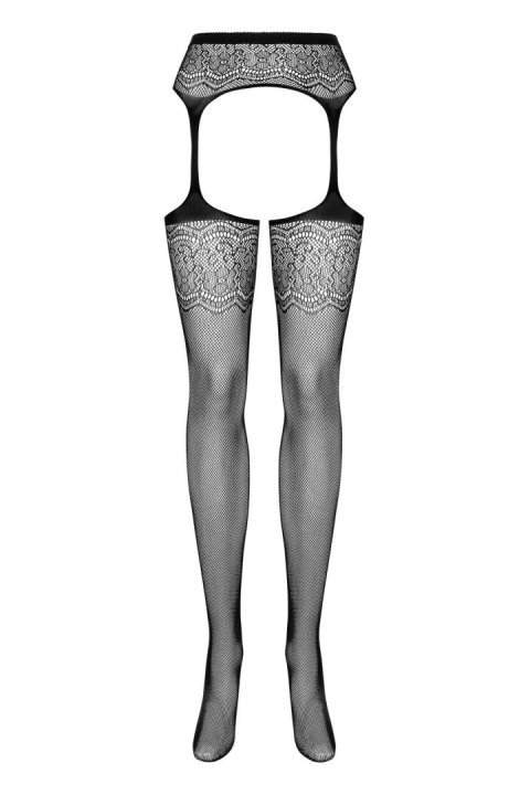 Garter stockings S207 czarne XL/XXL Garter stockings S207 czarne XL/XXL