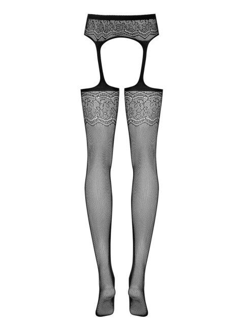 Garter stockings S207 czarne XL/XXL Garter stockings S207 czarne XL/XXL