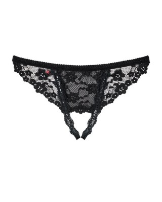 Letica stringi otwarte czarne L/XL Obsessive