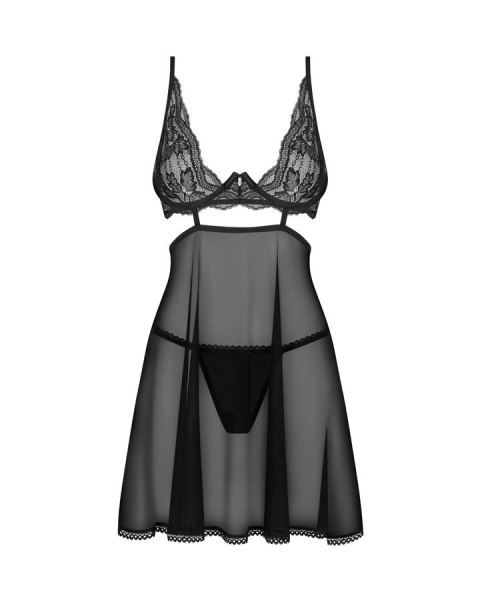 Nutris babydoll i stringi XS/S Obsessive Nutris babydoll i stringi XS/S Obsessive