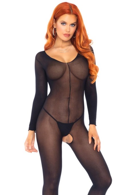 Bielizna-SHEER LONG SLEEVES BODYSTOCKING OS Bielizna-SHEER LONG SLEEVES BODYSTOCKING OS