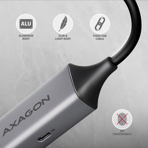 AXAGON | ADE-TXPD USB-C Gigabit Ethernet Adapter with PD 100W AXAGON | ADE-TXPD USB-C Gigabit Ethernet Adapter with PD 100W