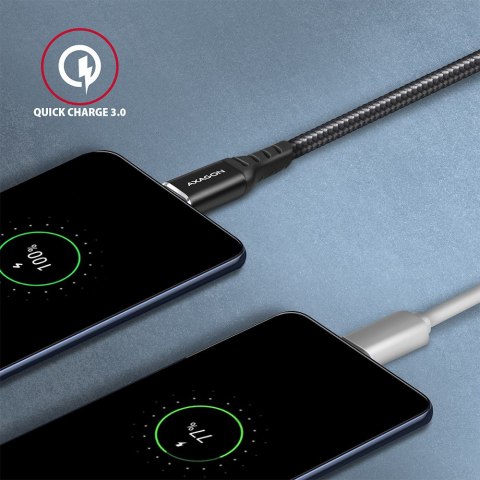 AXAGON Data and charging USB 2.0 cable, 1 m | BUCM-AM10AB | USB-C to USB-A