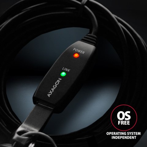 AXAGON USB repeater cable, 15 m | ADR-215 | USB Type A - USB Type A AXAGON USB repeater cable, 15 m | ADR-215 | USB Type A - USB Type A