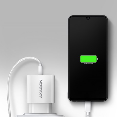 AXAGON Wallcharger 1x port USB-A, QC3.0/AFC/FCP/Apple, 18W | ACU-QC18W