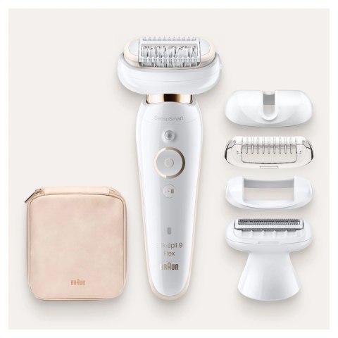 Braun Epilator | Silk-épil 9 Flex SES9006 | Number of power levels 2 | Wet & Dry | White Braun Epilator | Silk-épil 9 Flex SES9006 | Number of power levels 2 | Wet & Dry | White