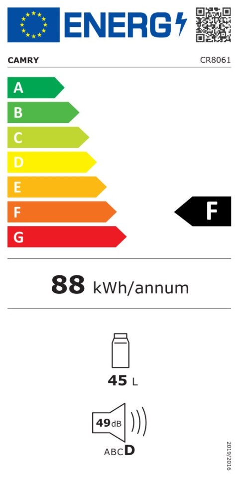 Camry | CR 8061 | Portable Cooler | 45 L | 12 V | F | COOL-WARM switch Camry | CR 8061 | Portable Cooler | 45 L | 12 V | F | COOL-WARM switch