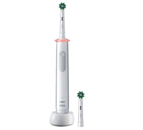 Elektryczna szczoteczka do zębów Oral-B Pro 3 3000 Cross Action | Akumulatorowa | Dla dorosłych | Liczba główek szczoteczki w ze Elektryczna szczoteczka do zębów Oral-B Pro 3 3000 Cross Action | Akumulatorowa | Dla dorosłych | Liczba główek szczoteczki w ze