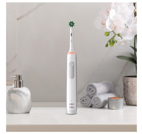 Elektryczna szczoteczka do zębów Oral-B Pro 3 3000 Cross Action | Akumulatorowa | Dla dorosłych | Liczba główek szczoteczki w ze Elektryczna szczoteczka do zębów Oral-B Pro 3 3000 Cross Action | Akumulatorowa | Dla dorosłych | Liczba główek szczoteczki w ze