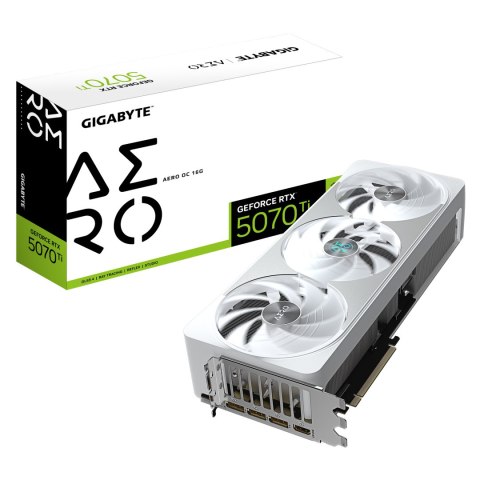 Gigabyte GeForce RTX 5070 Ti AERO OC 16G | NVIDIA | 16 GB | GeForce RTX 5070 Ti | HDMI ports quantity 1 | PCI-E 5.0 Gigabyte GeForce RTX 5070 Ti AERO OC 16G | NVIDIA | 16 GB | GeForce RTX 5070 Ti | HDMI ports quantity 1 | PCI-E 5.0