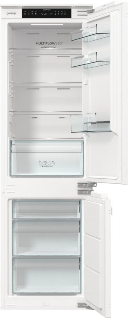 Gorenje Refrigerator | NRKI517E42 | Energy efficiency class E | Built-in | Combi | Height 177.2 cm | No Frost system | Fridge ne Gorenje Refrigerator | NRKI517E42 | Energy efficiency class E | Built-in | Combi | Height 177.2 cm | No Frost system | Fridge ne