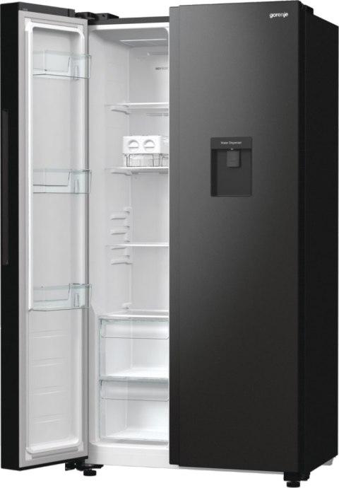 Gorenje Refrigerator | NRR9185EABXLWD | Energy efficiency class E | Free standing | Side by side | Height 178.6 cm | No Frost sy Gorenje Refrigerator | NRR9185EABXLWD | Energy efficiency class E | Free standing | Side by side | Height 178.6 cm | No Frost sy