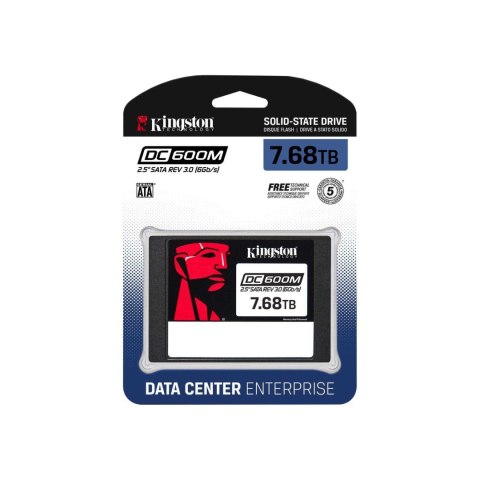 Kingston DC600M | 7680 GB | SSD form factor 2.5" | Solid-state drive interface SATA Rev. 3.0 | Read speed 560 MB/s | Write speed Kingston DC600M | 7680 GB | SSD form factor 2.5" | Solid-state drive interface SATA Rev. 3.0 | Read speed 560 MB/s | Write speed