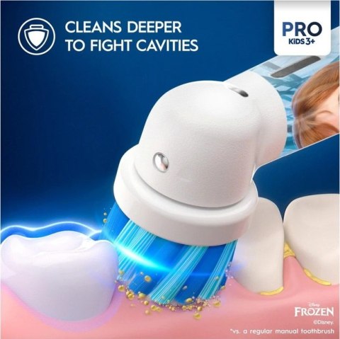 Oral-B Electric Toothbrush | Vitality Pro Frozen | Rechargeable | For children | Number of brush heads included 1 | Number of te Oral-B Electric Toothbrush | Vitality Pro Frozen | Rechargeable | For children | Number of brush heads included 1 | Number of te