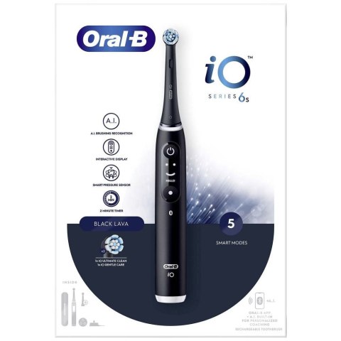 Oral-B Electric Toothbrush | iO6s | Rechargeable | For adults | Number of brush heads included 1 | Number of teeth brushing mode Oral-B Electric Toothbrush | iO6s | Rechargeable | For adults | Number of brush heads included 1 | Number of teeth brushing mode