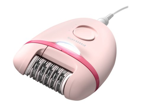 Philips | Corded Compact Epilator | BRE285/00 Satinelle Essential | White/Pink