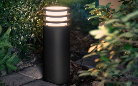 Philips Hue W Lucca Outdoor Pedestal Lantern | Philips Hue Philips Hue W Lucca Outdoor Pedestal Lantern | Philips Hue