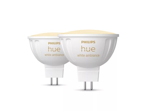 Philips Hue WA 12V MR16, 2pcs pack | GU5.3 | 5.1 W | Warm to cool white light Philips Hue WA 12V MR16, 2pcs pack | GU5.3 | 5.1 W | Warm to cool white light