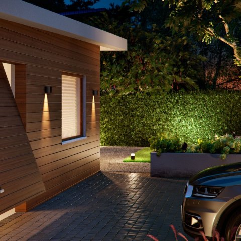 Philips Hue WCA Resonate Outdoor Downward Wall Lantern, Black | Philips Hue Philips Hue WCA Resonate Outdoor Downward Wall Lantern, Black | Philips Hue