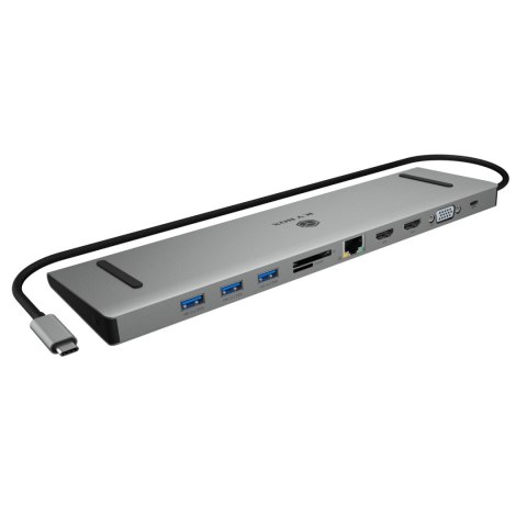 Raidsonic Docking Station | IB-DK2106a-CPD | Ethernet LAN (RJ-45) ports 1 | VGA (D-Sub) ports quantity 1 | HDMI ports quantity 2 Raidsonic Docking Station | IB-DK2106a-CPD | Ethernet LAN (RJ-45) ports 1 | VGA (D-Sub) ports quantity 1 | HDMI ports quantity 2