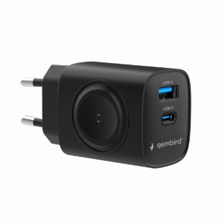 Szybka ładowarka Gembird 2 w 1 20 W do Apple Watch i telefonu | TA-UC-PDQCW20-01-BK