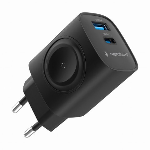 Szybka ładowarka Gembird 2 w 1 20 W do Apple Watch i telefonu | TA-UC-PDQCW20-01-BK Szybka ładowarka Gembird 2 w 1 20 W do Apple Watch i telefonu | TA-UC-PDQCW20-01-BK