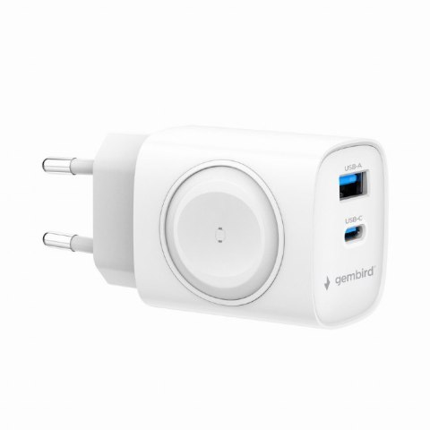 Szybka ładowarka Gembird 2 w 1 20 W do Apple Watch i telefonu | TA-UC-PDQCW20-01-W Szybka ładowarka Gembird 2 w 1 20 W do Apple Watch i telefonu | TA-UC-PDQCW20-01-W