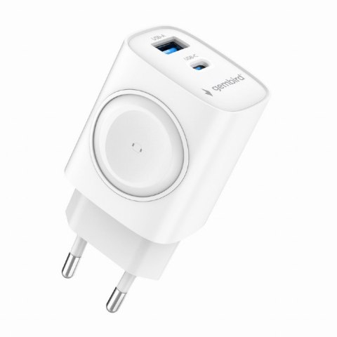 Szybka ładowarka Gembird 2 w 1 20 W do Apple Watch i telefonu | TA-UC-PDQCW20-01-W Szybka ładowarka Gembird 2 w 1 20 W do Apple Watch i telefonu | TA-UC-PDQCW20-01-W