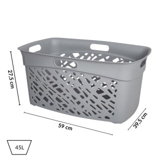 Kosz na bieliznę 45L, szary