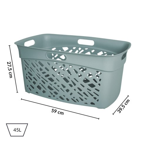 Kosz na bieliznę 45L, zielony Kosz na bieliznę 45L, zielony